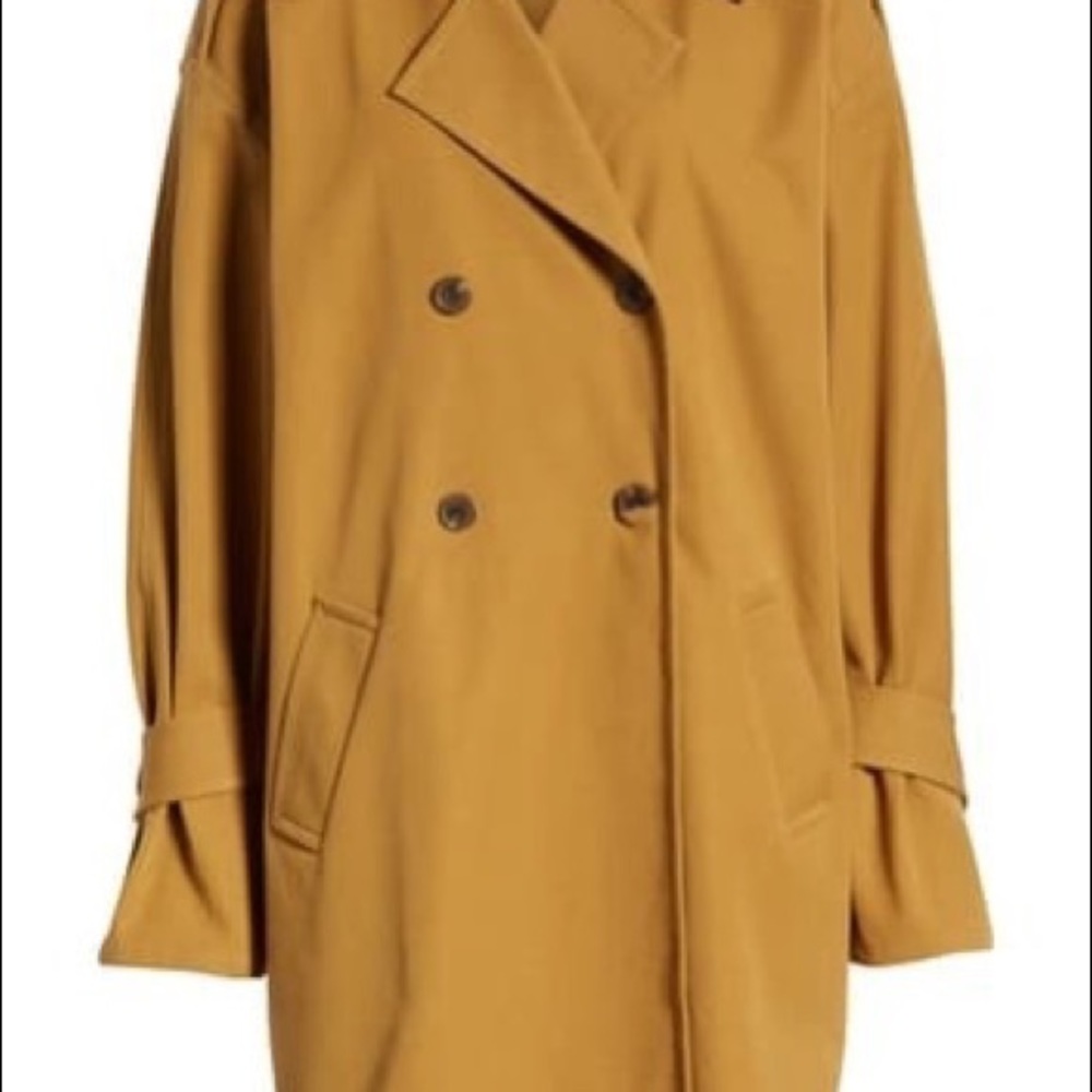 Something Navy Bronze Oversized Trench